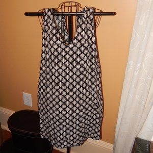 Ladies OLD NAVY Dress - Sleeveless - Black & White - Size Large